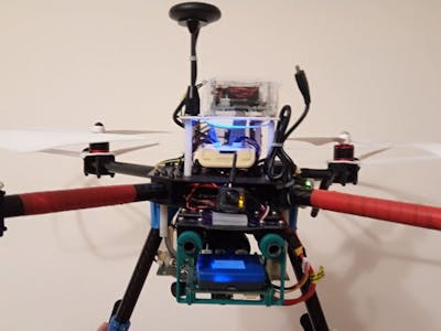 A Video Warning HoverGames Drone to Fight with the Fire