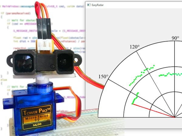 Infrared Radar With Sharp Distance Sensor Arduino Project Hub 0640