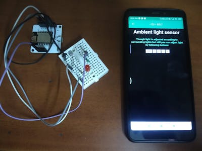 Ambient light sensor using bolt and telegram app