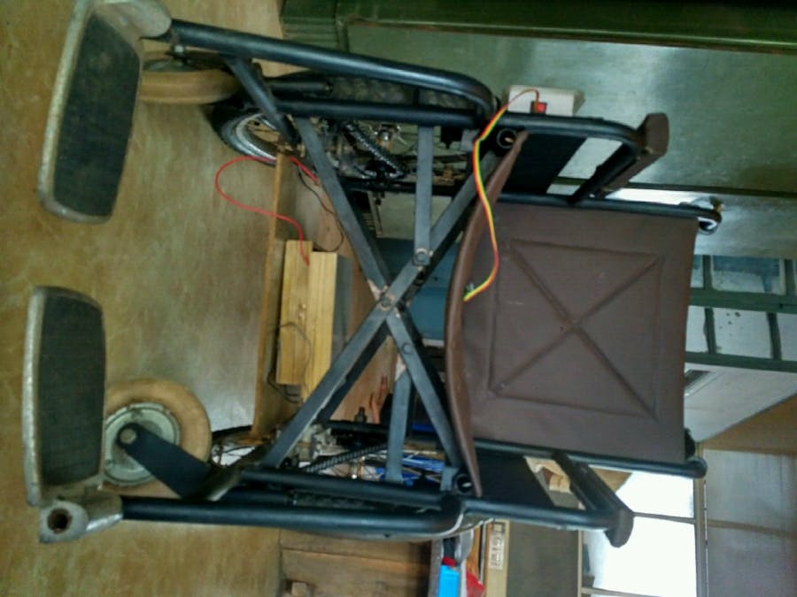 Hand Motion Controlled Wheel Chair Via Bluetooth