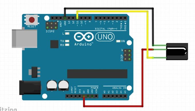 TSOP 1738 IR receiver with Arduino UNO