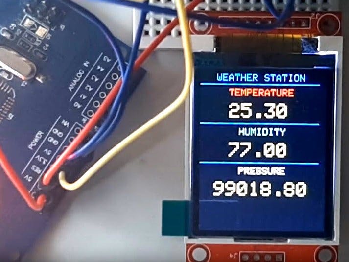 Arduino Weather Station Using BMP280-DHT11