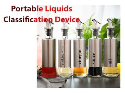 Portable Liquids Classification Device