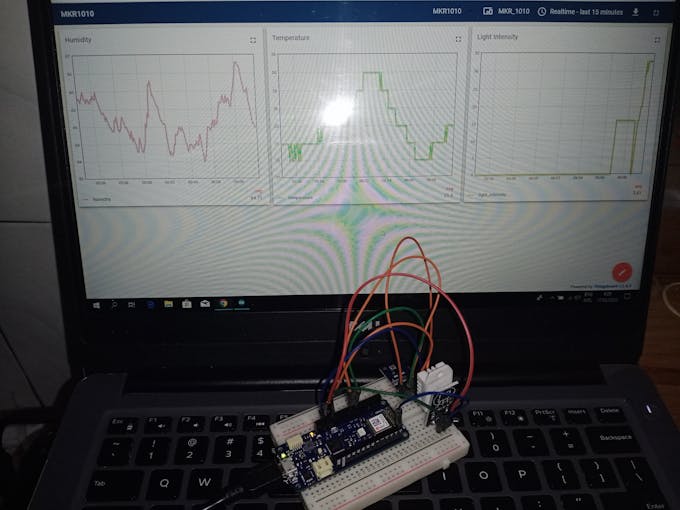 MKR1010 WiFi connected to the ThingsBoard platform