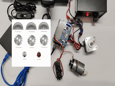 Raspberry Pi with Codesys PLC UI -Arduino controlling Motors