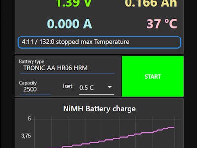 NiMH battery charge and logger using RD6006
