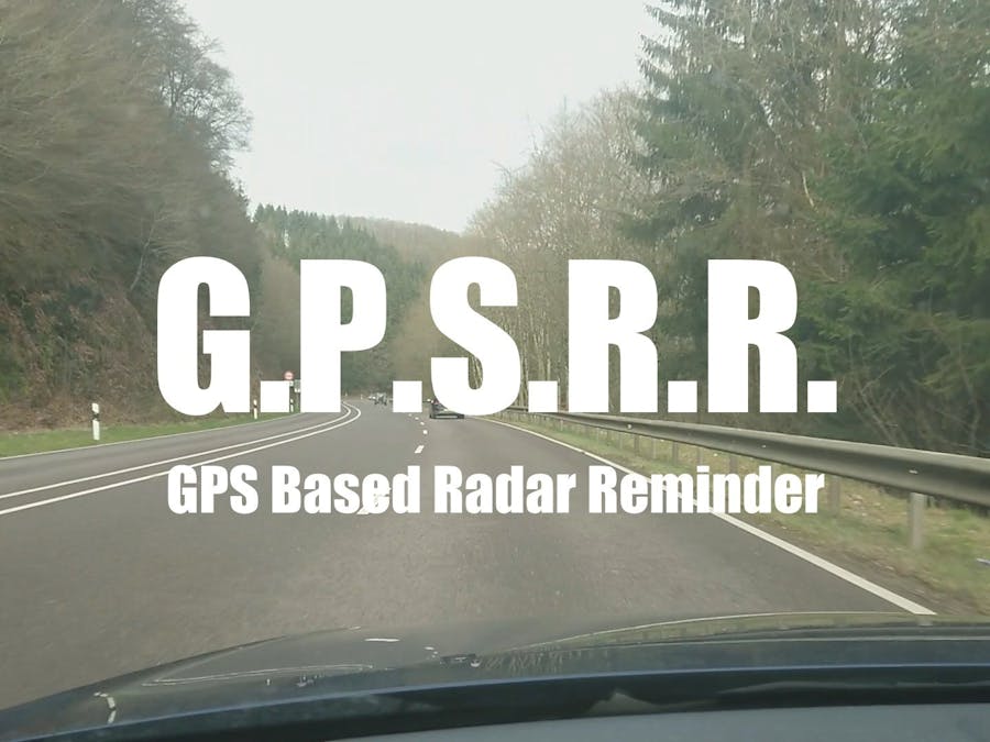 GPSRR (GPS Based Radar Reminder)