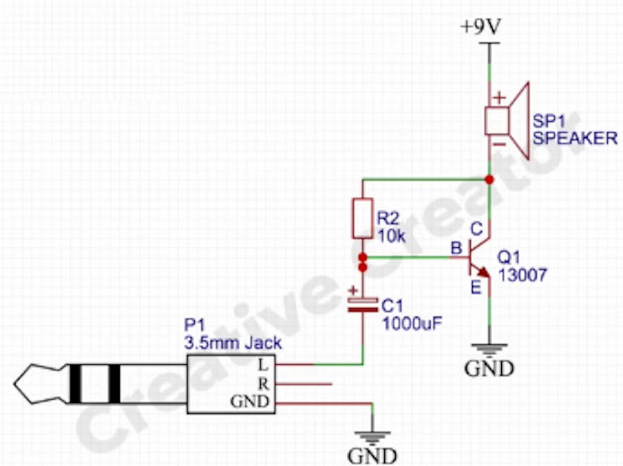 How To Make Simple Amplifier Circuit Without Ic Hackster Io