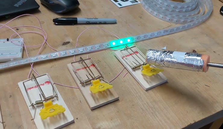 A Mouse Trap Game Made With Actual Mouse Traps Hackster Io