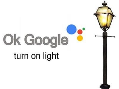Turn on and off lights with google assistant
