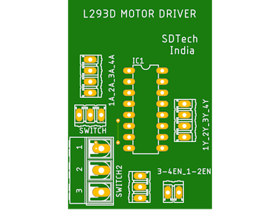 MOTOR Driver L293D FOR DIY ROBOT KITS MADE BY SDTECH ROBOTIC