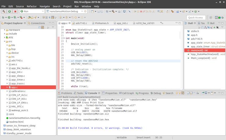 Software in Eclipse C++
