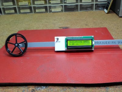 DIY Simple Measuring Wheel with Rotary Encoder