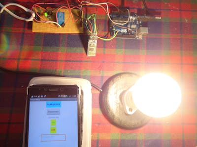 Smartplug with Arduino UNO and HC-05 Bluetooth module