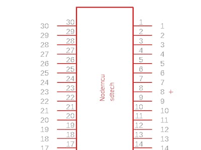 NodeMcu Eagle Library