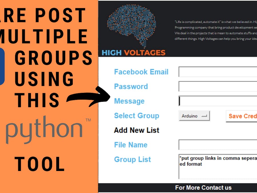 Facebook group automation python – Web Automation