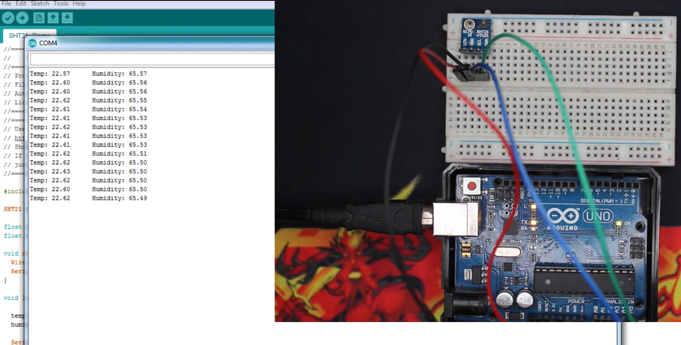 SHT21/HTU 21 Measure Temperature And Himidity - Arduino Project Hub