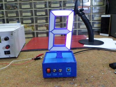 DIY 3D Printed Single Digit Arduino Clock