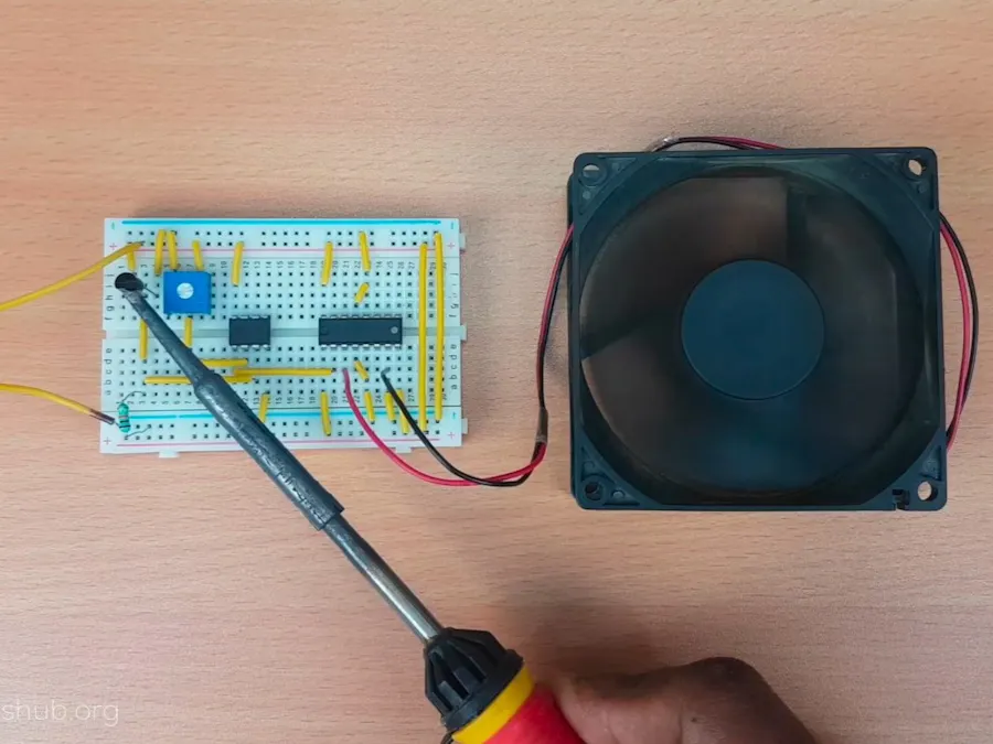Temperature Controlled System with L293D