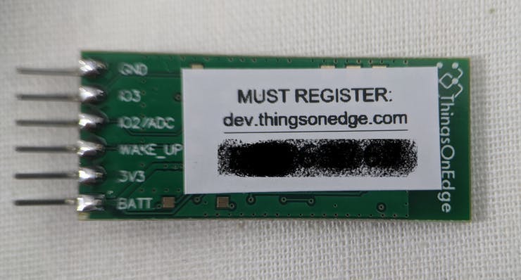 Unique serial number at the back of the module