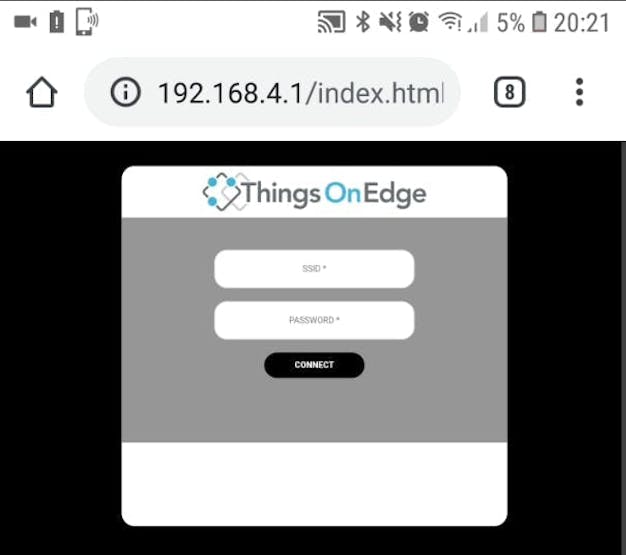 Enter your WiFi credentials