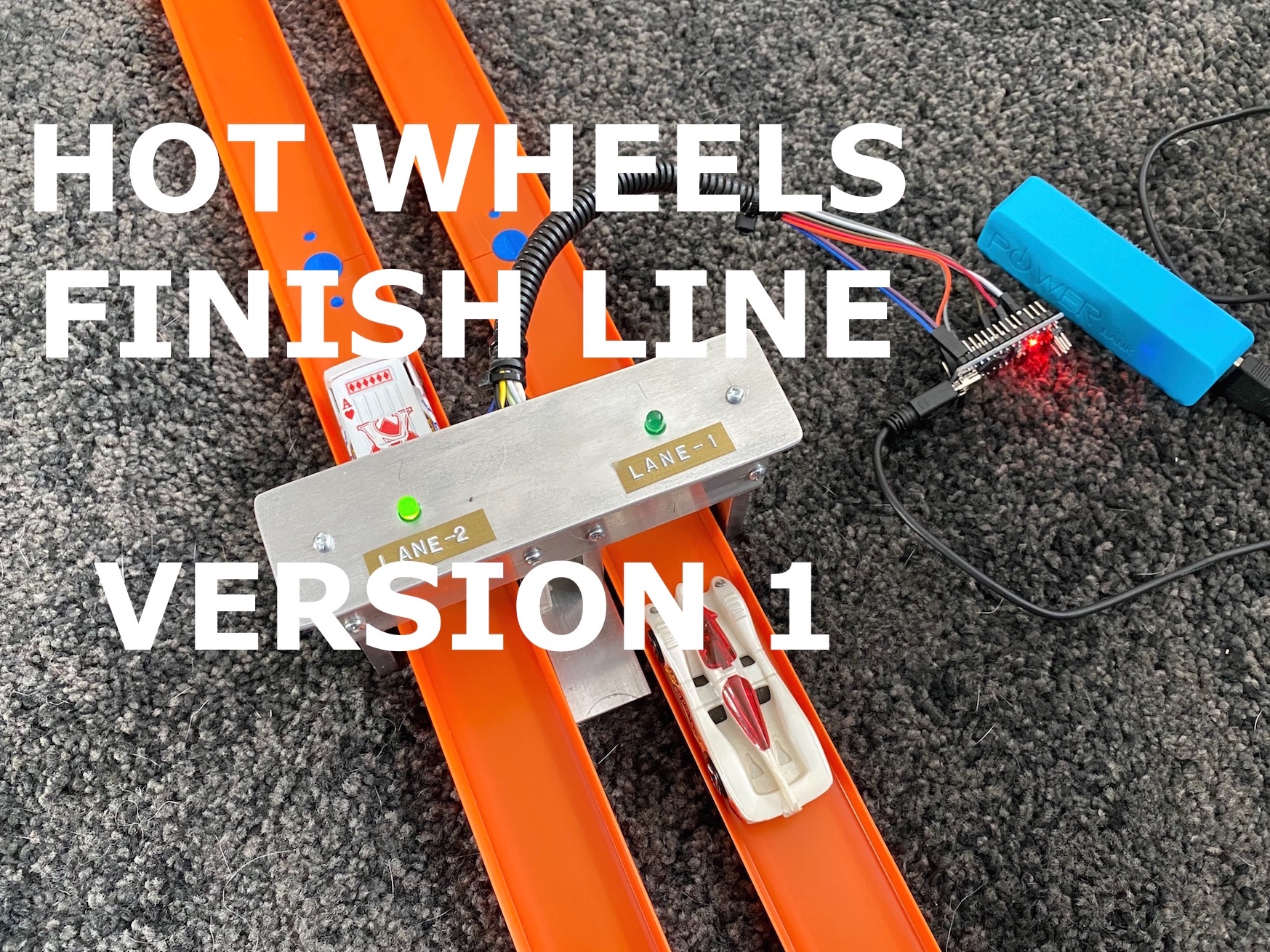 hot wheels finish line sensor