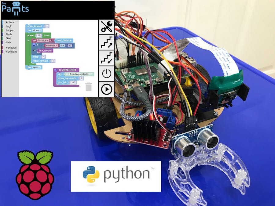 Coding with Raspberry Pi and BluPants