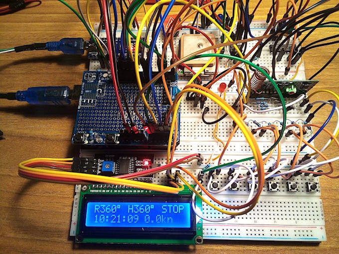 Autopilot proto board circuitry "live" (for more pictures press ">")