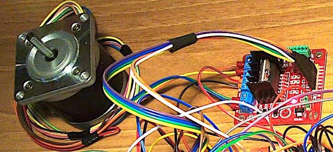 Stepper Motor and Keyes L298 controller.