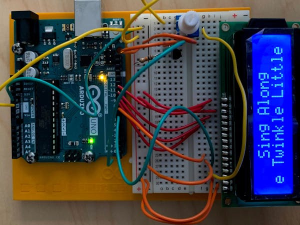 LCD 1602 Scroll text (Line 1 static, Line 2 Scrolling) - Arduino ...