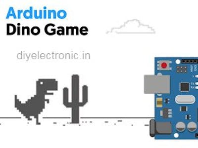 Build an Arduino-based jumping Chrome Dinosaur T-Rex Game 