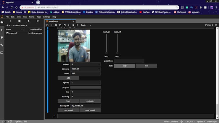 Collecting Dataset for without Mask