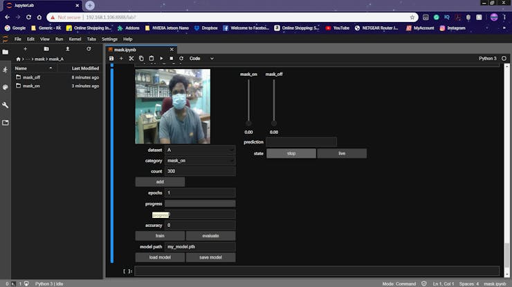 Collecting Dataset for with Mask