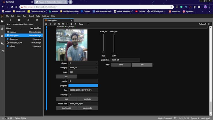 Test for without Mask