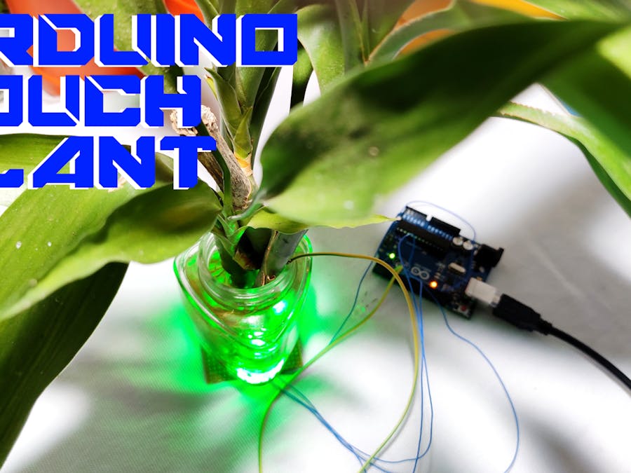Touch sensitive arduino plant