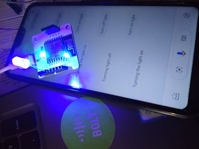 LED control over Google Assistant