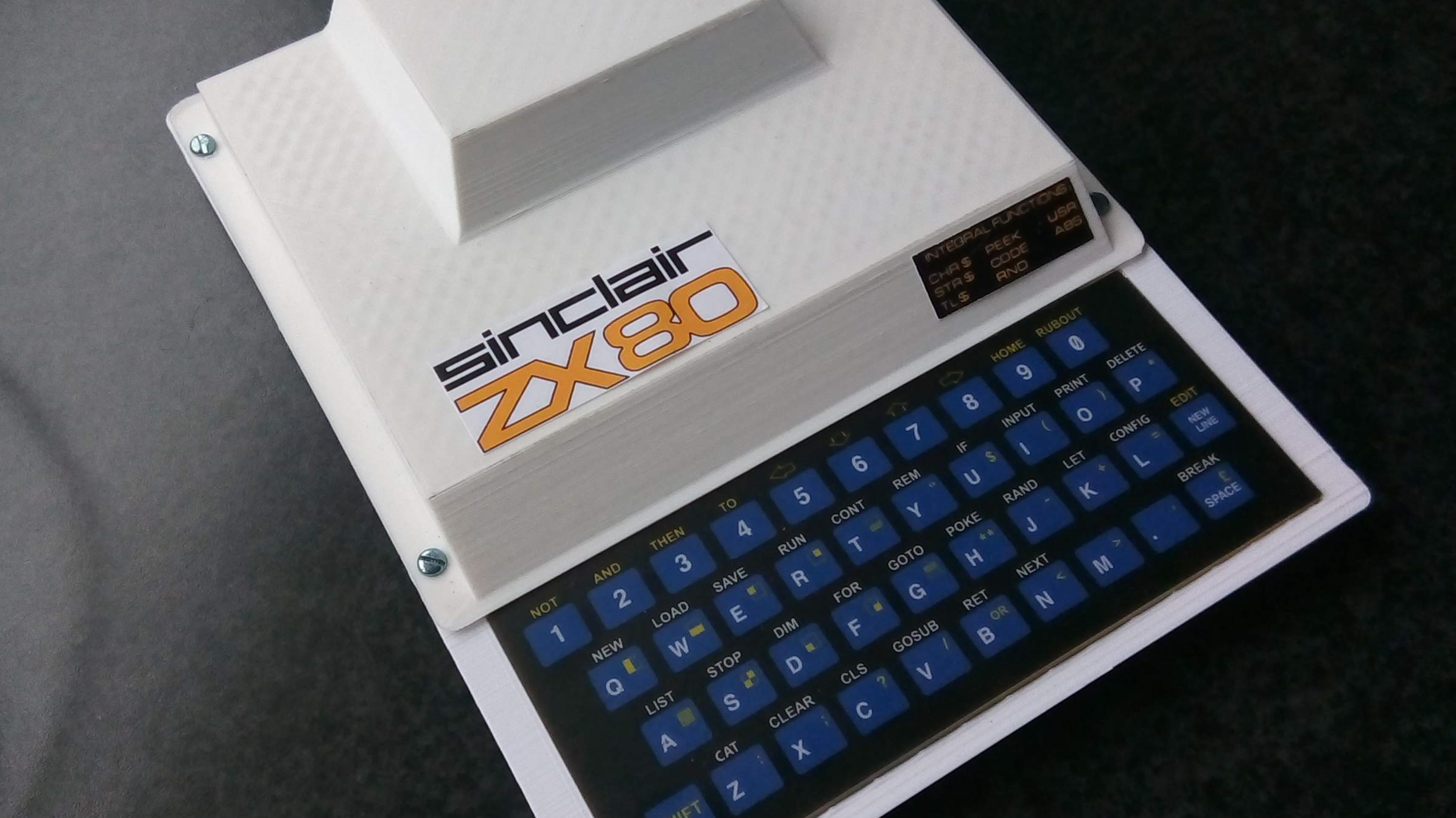 A 3D-Printed Replica of the Classic Sinclair ZX80 to Celebrate Its 