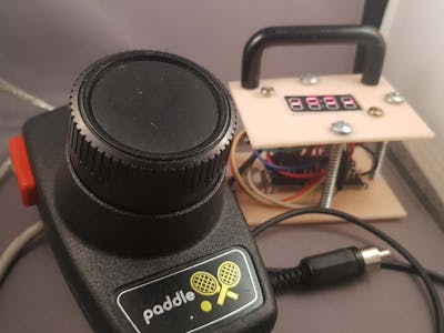 Old Atari Paddle Joystick as a Chiptune Sequencer