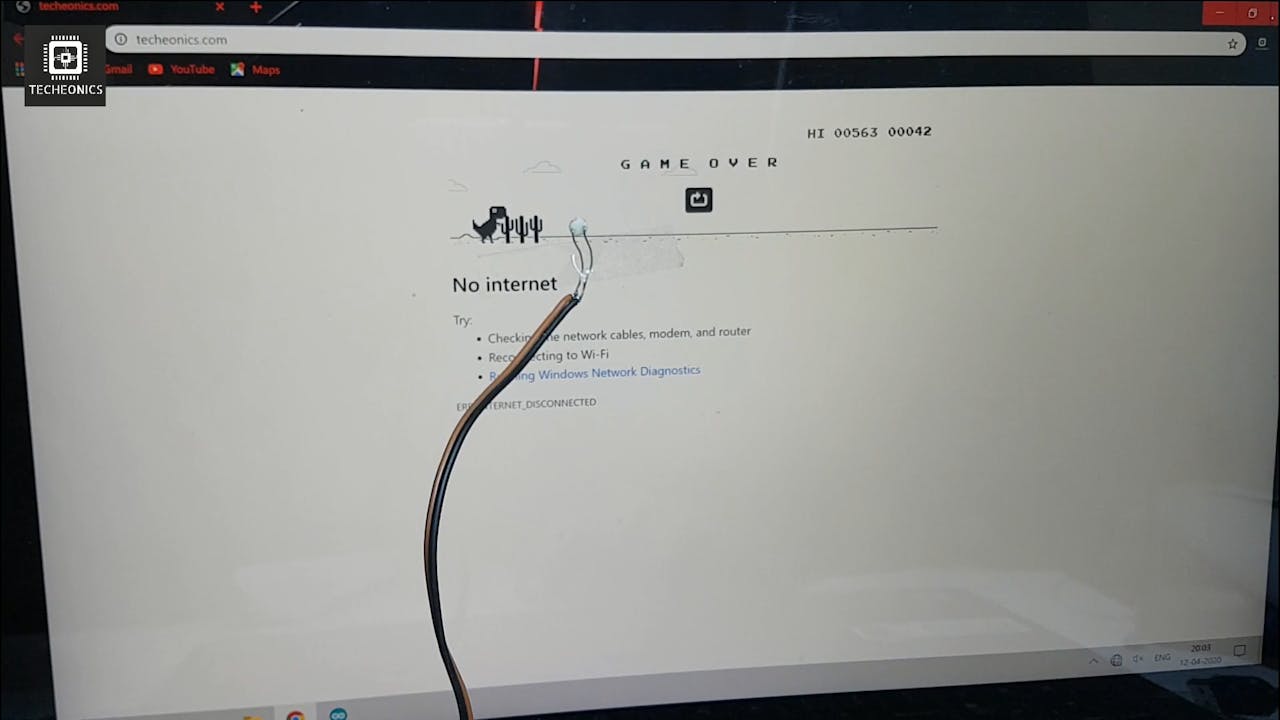 Google Chrome T-Rex game with Arduino — Steemit