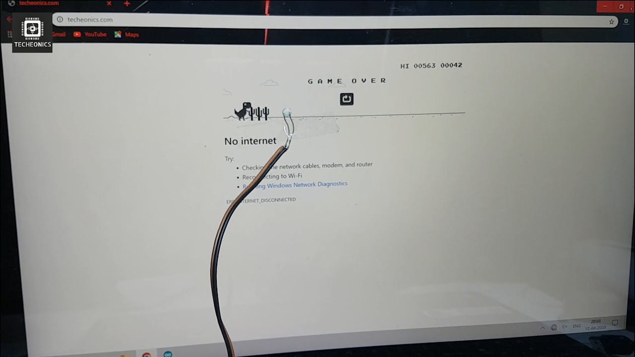 Automated Chrome Dino Game Using Arduino Arduino Project Hub