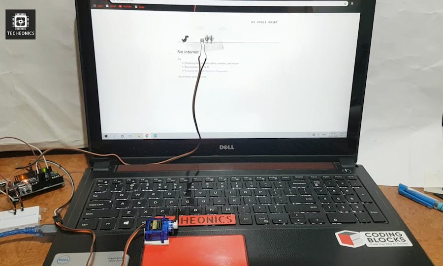 Automated Chrome Dino Game Using Arduino Arduino Project Hub