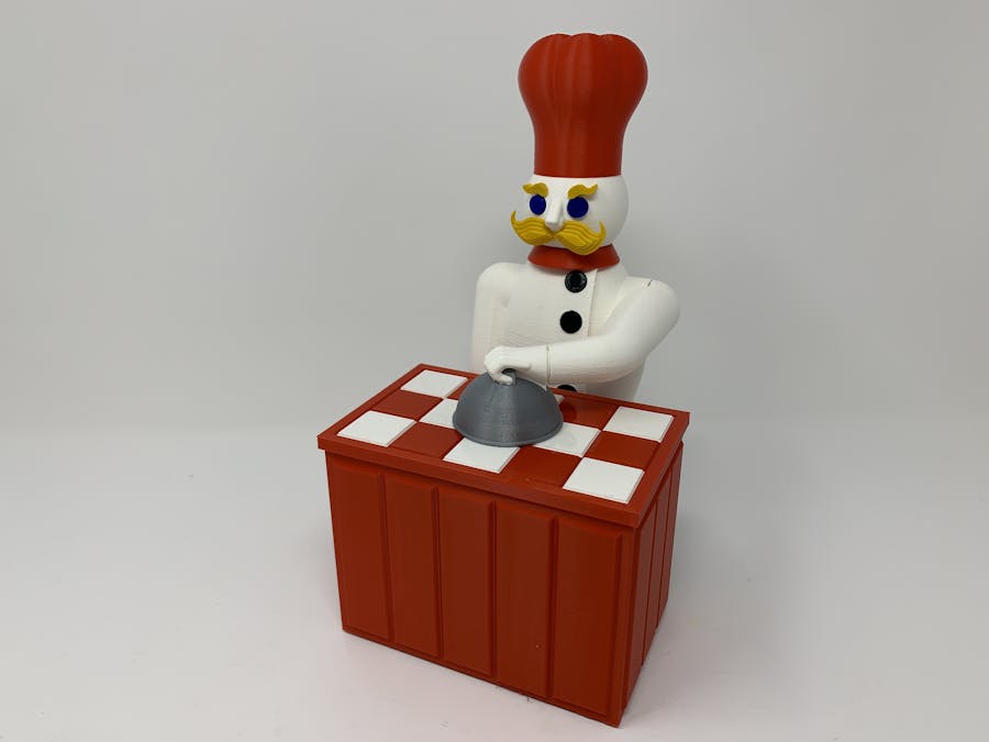 The "Magic Chef," a 3D Printed Automaton