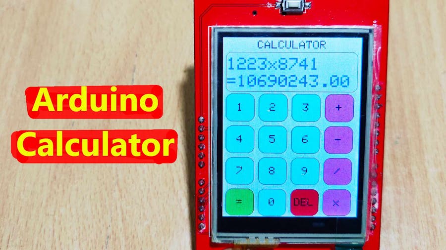 Arduino Calculator with TFT Touch Screen Display