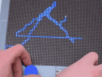 Pix-a-Sketch - A Virtual Etch-a-Sketch on an LED Matrix