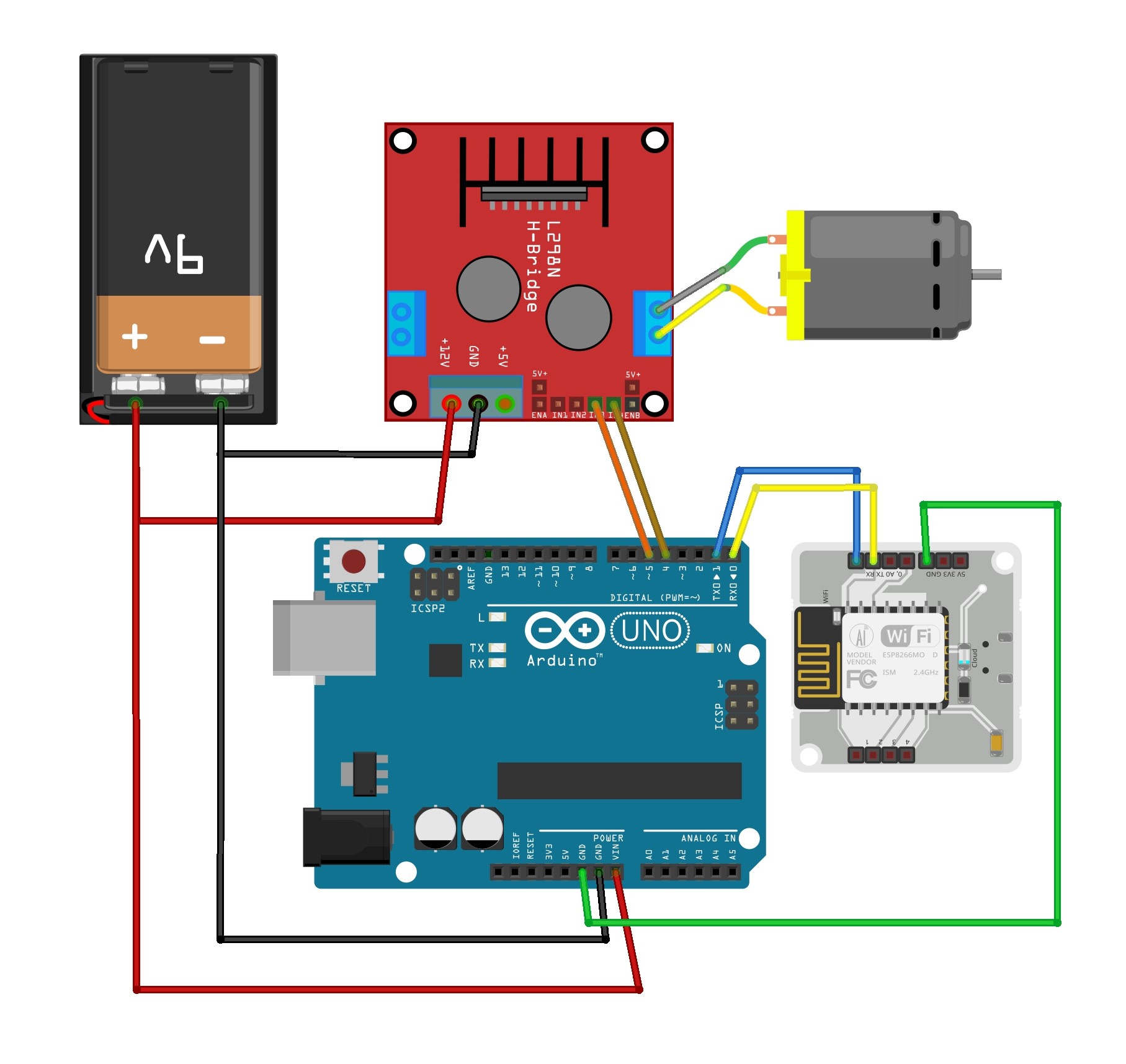 Automatic Curtain Opener and Closer Project Circuit