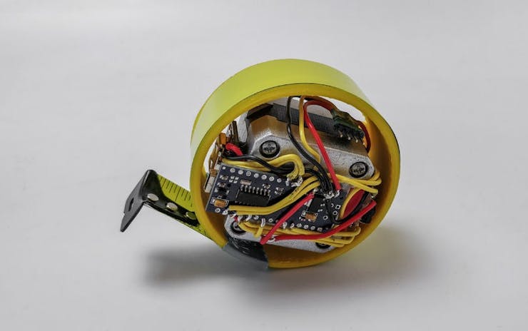 Inside of a online tape measure