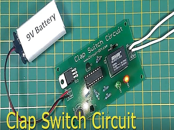 Simple Clap Switch Circuit using transistor
