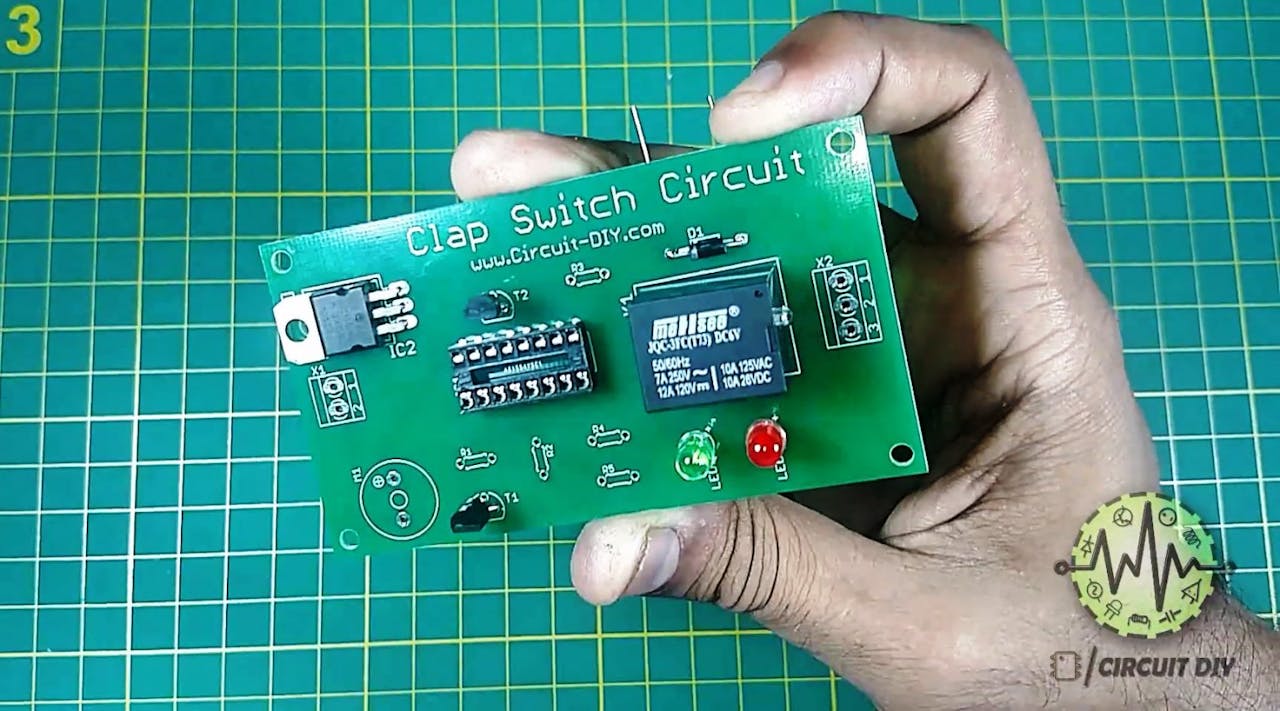 Clap Switch Circuit Homemade DIY