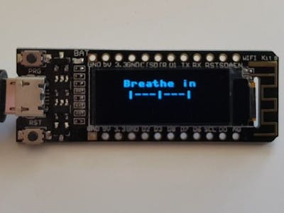 Breathing Meditation - ESP8266 OLED MicroPython