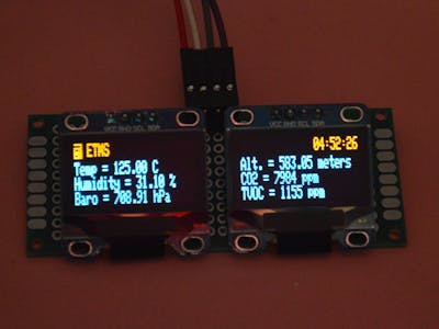 ESP32/ESP8266 Dual OLEDs